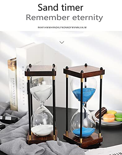 BAWAQAF Premium Large Hourglass Sand Timer 60 Minutes, Decorative Sandglass Clock, Modern Hour Glass Timers Gift for Men & Women, Time Management Tools for Classroom Home Office Desk Decor, Gold