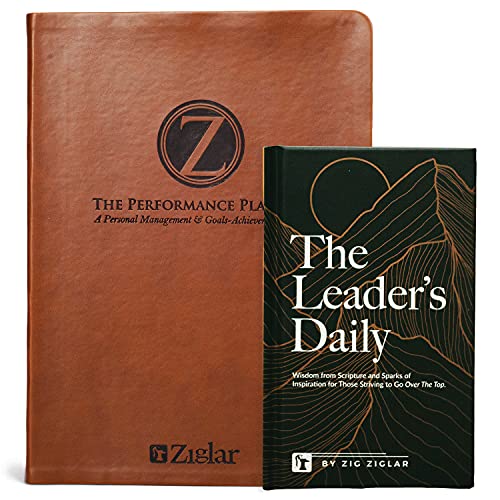 The Performance Planner and the Leaders Daily Devotional By Zig Ziglar | Total Value of $62.94 | Daily Planner Journal and Devotional For Daily Weekly Monthly and Yearly Goal Setting