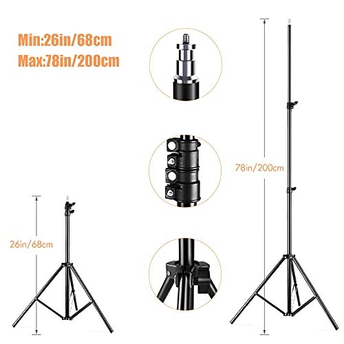 Andoer Softbox Lighting Kit Photography with 3 85W 2800K-5700K Bi-Color Temperature Light 3 Softbox 3 Light Stand 1 Boom Arm 1 Remote Control 3 Backdrops 3 Backdrop Clamp 3 Backdrop Stand Carry Bag