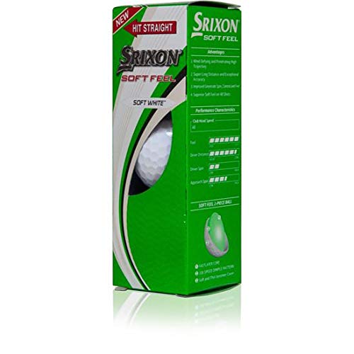 Srixon Soft Feel 12 Personalized Golf Balls, White