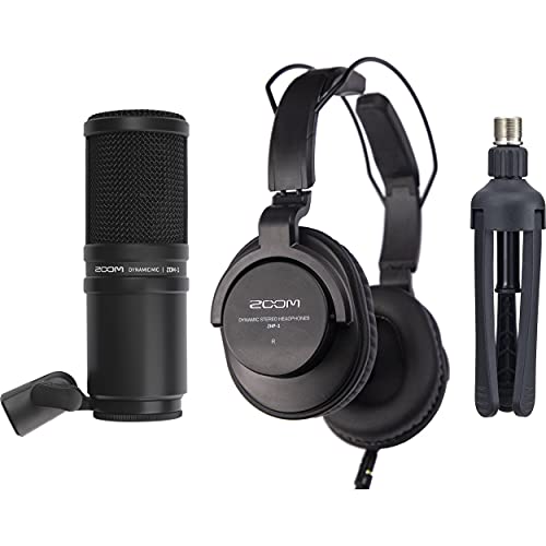 Rode RODECaster Pro II Audio Production Studio Bundle with 4x Zoom ZDM-1 Podcast Mic Packs, StreamEye Adjustable Boom Arms, 32GB microSD Card and StreamEye Polishing Cloth