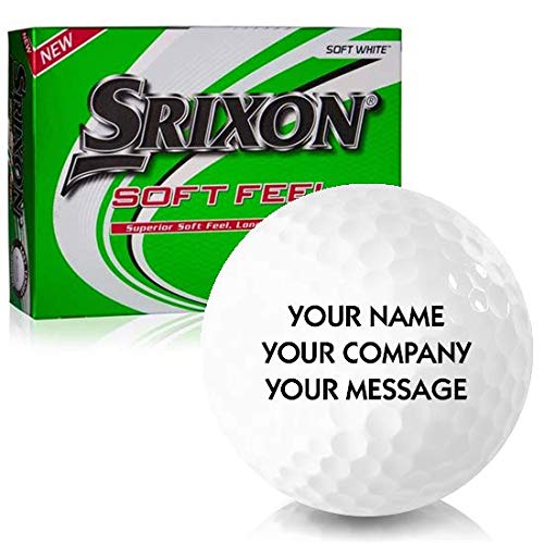 Srixon Soft Feel 12 Personalized Golf Balls, White