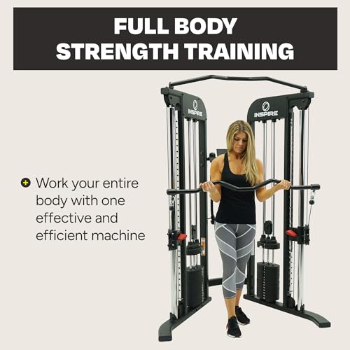 Inspire Fitness Functional Trainer - Multifunctional Cable Machine Home Gym System - at Home Gym Workout Weight Machine for Strength Training - Full Body Compact Exercise & Fitness Equipment Set